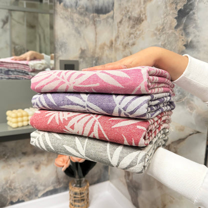 Tropical Patterned Turkish Cotton Towels for Daily Use
