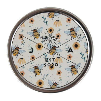 Honey Bee Wooden Wick 11 oz Tin Candle