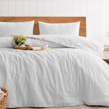 Gots Certified Muslin Duvet Cover Set With Pillowcases