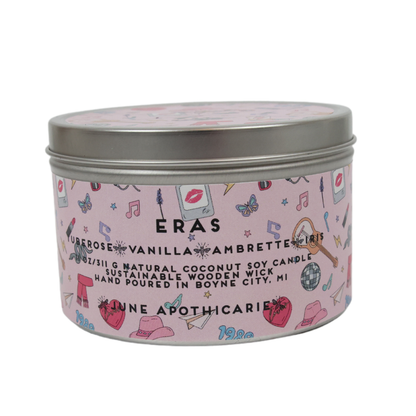 Eras Wooden Wick 11oz Tin Candle