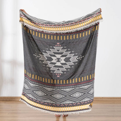 100% Cotton Throw Blanket Home Decor 51x67" Farmhouse Cover