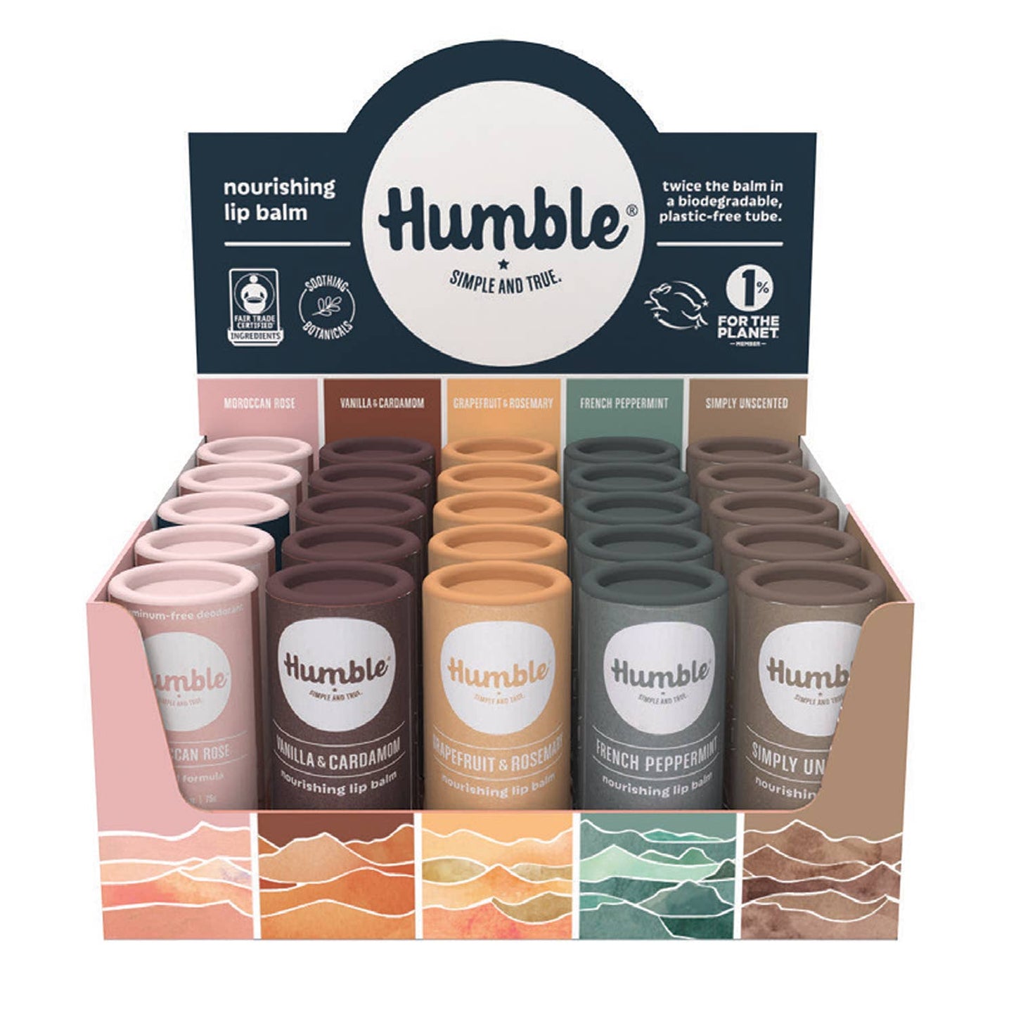 Variety Plastic-Free Lip Balm (25-pack)