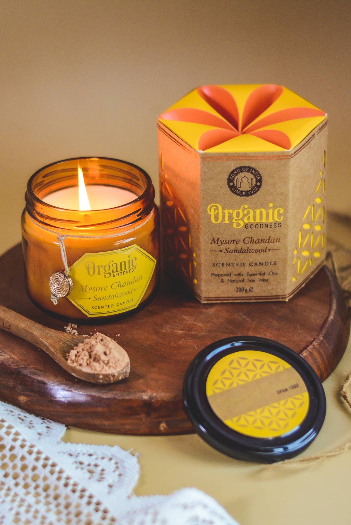 Organic Goodness Candle Sandalwood