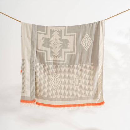 100% Cotton Throw Blanket Home Decor 51x67" Farmhouse Cover