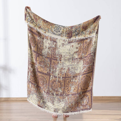 100% Cotton Throw Blanket Home Decor 51x67" Farmhouse Cover