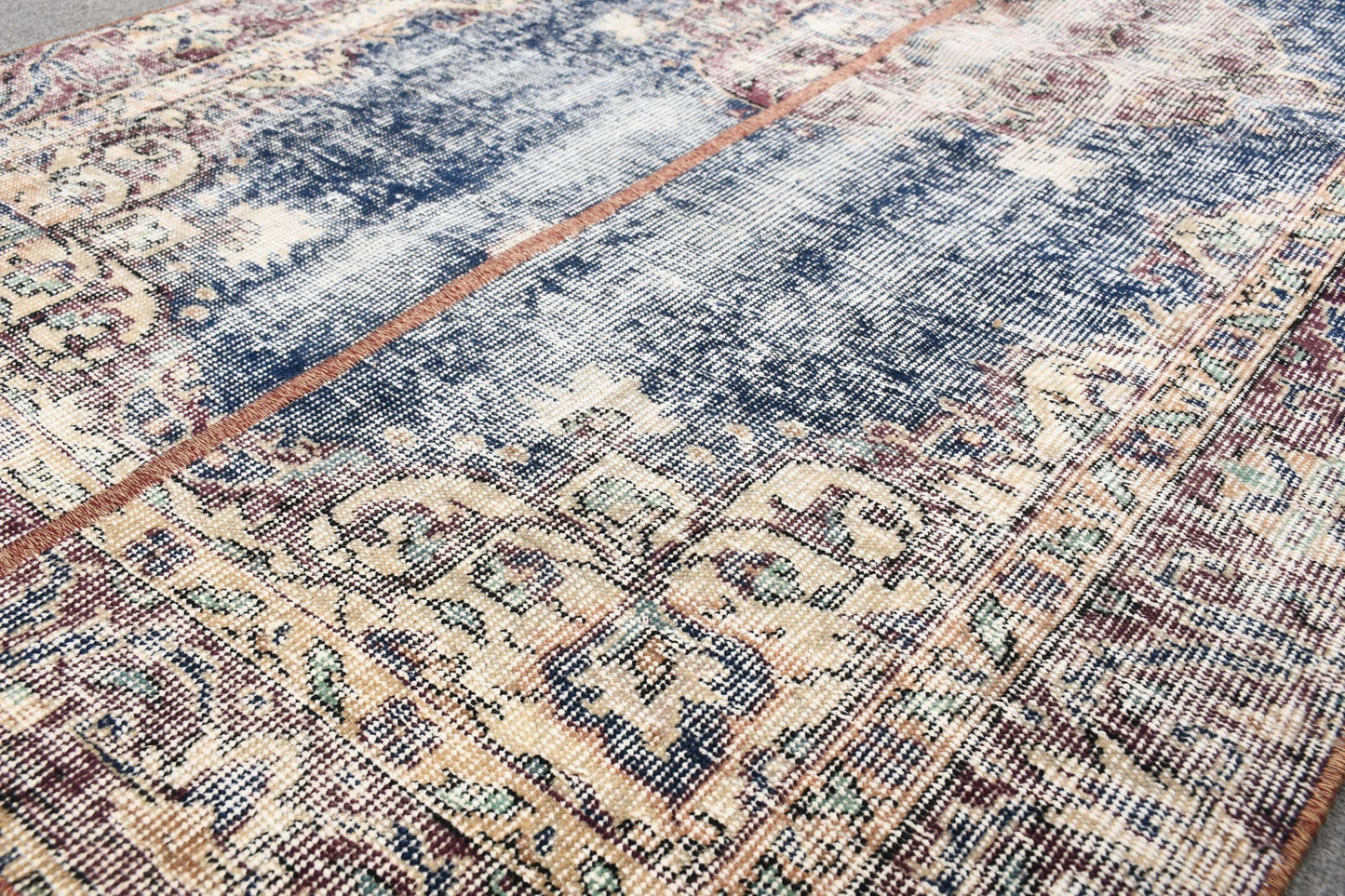 Vintage Turkish Rug, Geometric Pattern, Artistic, , SCR-632